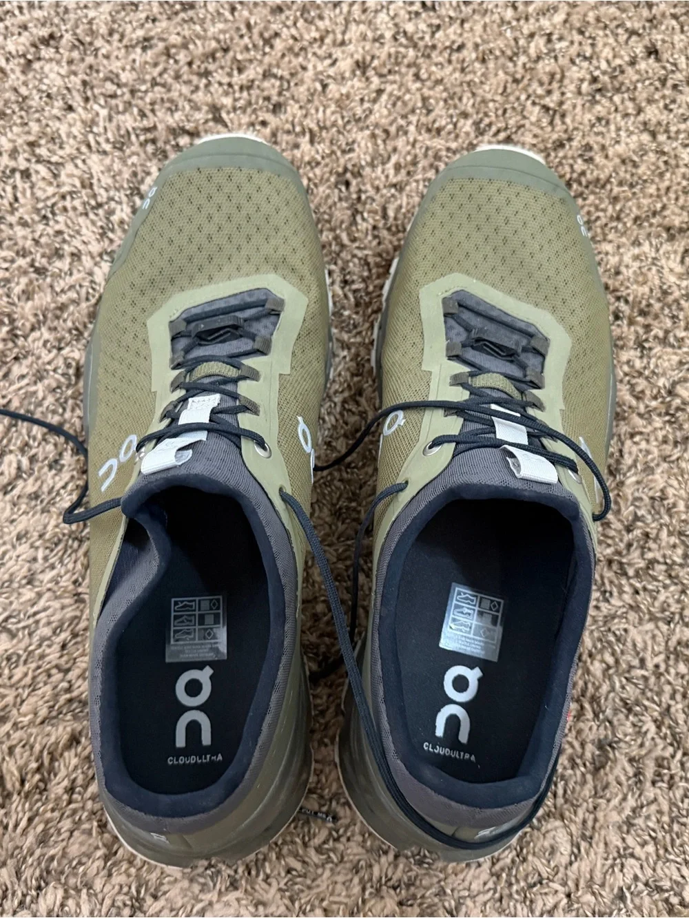 On Running Cloudventure Trail Running Shoes - Olive/Black Men’s 14